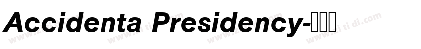 Accidenta Presidency字体转换